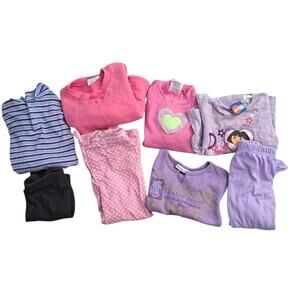 Girl's Bundle Mixed Variety Of Tops And Bottoms Size  2T
